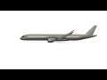Fusion 360 animation - 3D Modeling Airbus A350-1000 Design for 3D Printing inprogress