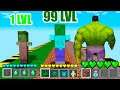 How to play as REAL HULK in Minecraft ? Superheroes Minecraft SUPERHEROES Inventory Hulk evolution