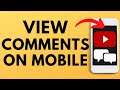How To View YouTube Comment History on Mobile - iOS & Android