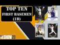 TOP TEN FIRST BASEMEN (1B) | MLB THE SHOW 20