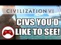 Civilization VI Runner/SoonTM DLC Pack. (Three Viewer Suggested Civilizations!)