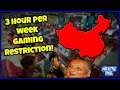 In China You Are Only Allowed To Play Video Games For 3 Hours A Week If You Are Under 18!