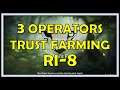 RI-8 3 Operators Trust Farming Guide - Arknights