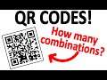 How do square barcodes work? How many combinations are possible?