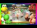 Super Mario Party Minigames #388 Yoshi vs Donkey kong vs Koopa troopa vs Goomba