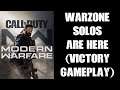 Warzone SOLOS Are HERE! My First Victory PS4 Gameplay! COD Modern Warfare 2019
