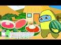 ASRM Among Us Watermelon Mukbang Challenge / Among Us Animation - Rainbow Game