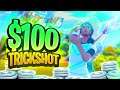 first to hit a trickshot wins $100 (GONE WRONG)