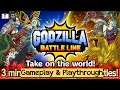 GODZILLA BATTLE LINE (by TOHO) - Android / iOS Gameplay