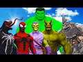 THE HULK vs SPIDER-MAN ENEMIES - Venom, Green Goblin, Carnage, Rhino