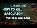 Cyberpunk 2077 , How To Kill Sasquatch With A Katana