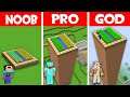 EPIC FARMLAND BATTLE in MINECRAFT! Minecraft - NOOB vs PRO vs GOD