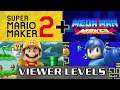 Mario Maker 2 + Mega Man Maker Viewer Level Live Stream