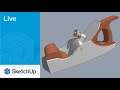 Modeling a Hand Plane in SketchUp Live!