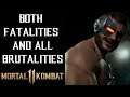 Mortal Kombat 11: Both Fatalities & ALL Brutalities for Kano (1080P/60FPS)