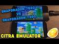 Snapdragon 765G vs 730G - Citra Emulator - Mario Kart 7 / New SMB2 / Super Mario 3D Land - Test