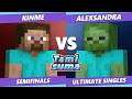 TAMISUMA 185 Semifinals - Kinme (Steve) Vs. Alexsandra (Zombie) Smash Ultimate SSBU