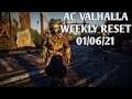Assassin's Creed Valhalla Weekly Reset 01/06/21 - AC Valhalla Weekly Reset - Valhalla Weekly Reset