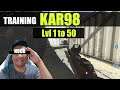 Call of Duty Warzone - Training Kar98 from lvl 1 to 50 in Shoot the Ship and tested on Field