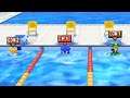 Mario & Sonic at the 2012 London Olympic Games (3DS) - All Charatcers 100m Freestyle Gameplay