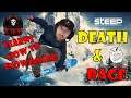 Steep: Brand New Player Tries Hard Course - Death and Rage Compilation