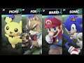 Super Smash Bros Ultimate Amiibo Fights  – Request #14041 Pichu vs Fox vs Mario vs Sonic