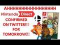 YES! Nintendo Just Confimed a Nintendo Direct For Tomorrow On Twitter!