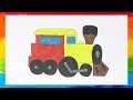 BEST TRAİN DRAWİNG (How To Drawing and Painting Train)
