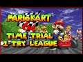 Dan L vs abney317.  Mario Kart 64 Time Trial 1-try League.