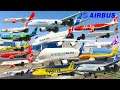 GTA V: Every Airbus Airplanes Emergency Landing Stunning Compilation