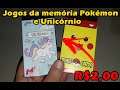 Jogo memoria de Pokémon e Unicórnio de R$2,00!