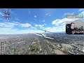 MS Flight Simulator 2020: Las Vegas Nevada from Boulder City Airport.  4K.