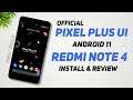 Pixel Plus UI Official First Build For Redmi Note 4 | Android 11 | App Locker | Install & Review
