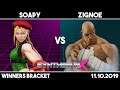 soapy (Cammy) vs zignoe (Sagat) | SFV Winners Bracket | Synthwave X #9