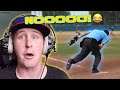 UMPIRE TAKES HILARIOUS FALL!, Reacting to Viral Baseball Videos