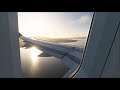 Airbus A320 [Wing View] • Landing at sunny Nagasaki • Japan • MS Flight Simulator