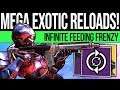 Destiny 2 | EPIC FAST RELOADS GLITCH! Feeding Frenzy on ALL Exotics & Equipped Weapons!