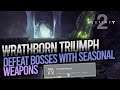 Destiny 2 Frenzied Quarry Triumph - Defeat Bosses with Seasonal Weapon - Season of the Hunt Triumph