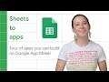Example apps you can build on Google App Maker | Sheets to Apps