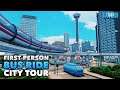 First Person Bus Ride City Tour in my Cities: Skylines Dream City