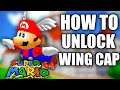 HOW TO UNLOCK Wing Cap in Super Mario 64 from Super Mario 3D All Stars for Nintendo Switch