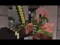 Minecraft nether army vs iron golems