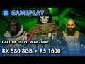 RX 580 8GB + Ryzen 5 1600 (AF) - Call of Duty: Warzone em 1080p (ultra vs baixo)