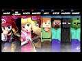 Super Smash Bros Ultimate Amiibo Fights – Sephiroth & Co #372 Mario RPG vs Minecraft
