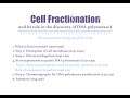 Cell Fractionation
