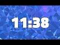 11 MINUTES AND 38 SECONDS TIMER COUNTDOWN [698 seconds - 11:38]