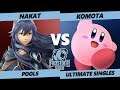 Frostbite 2020 SSBU Pools - NAKAT (Pichu, Lucina) Vs. Komota (Kirby) Smash Ultimate Singles