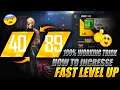HOW TO INCRESSE FAST LEVEL UP "LIKE #ICECOLDFF" HOW TO BOOST YOUR FREE FIRE LEVEL GARENA FREE FIRE