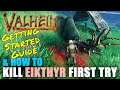How to Kill Eikthyr (FIRST BOSS) in Valheim on the First Try & GETTING STARTED GUIDE