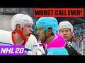 NHL 20 - WORST CALL EVER MADE!! | NO GOAL!?